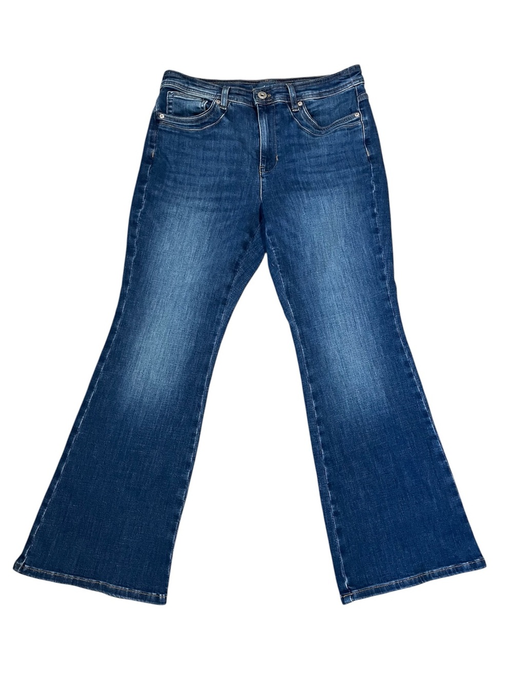 J Jill High Rise Flare Ankle Jeans Medium Wash Size 10P